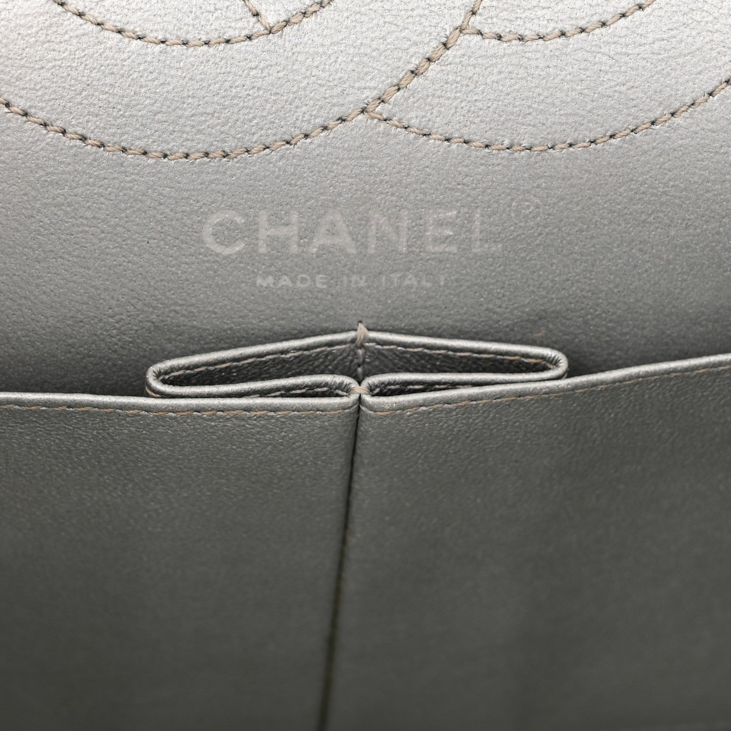 Chanel Metallic Aged Calfskin Quilted 2.55 Reissue 226 Flap Silver 6 of 16