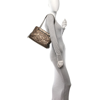 Chanel Metallic Caviar Timeless CC Shopping Tote Gold 2 of 11