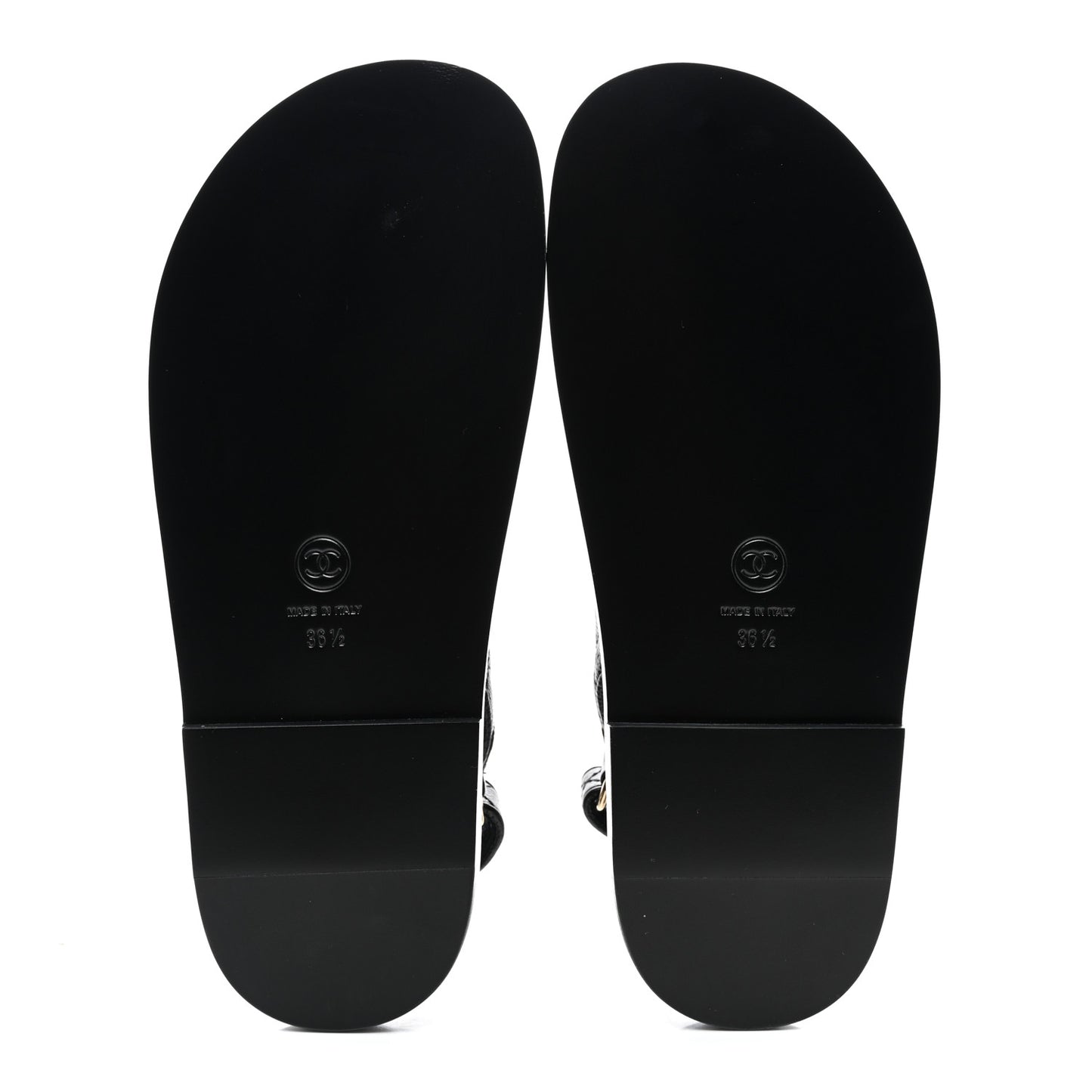 Grained Calfskin Velcro Dad Sandals 36.5 Black