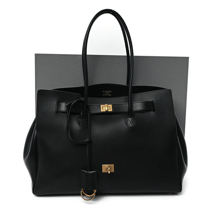 Balenciaga Smooth Calfskin Medium Bel Air Carry All Bag Black 10 of 10