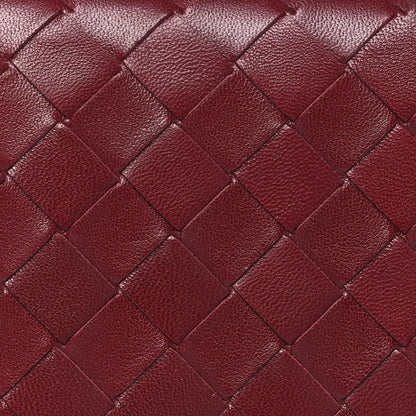 Bottega Veneta Nappa Intrecciato Flap Wallet Bordeaux 8 of 9