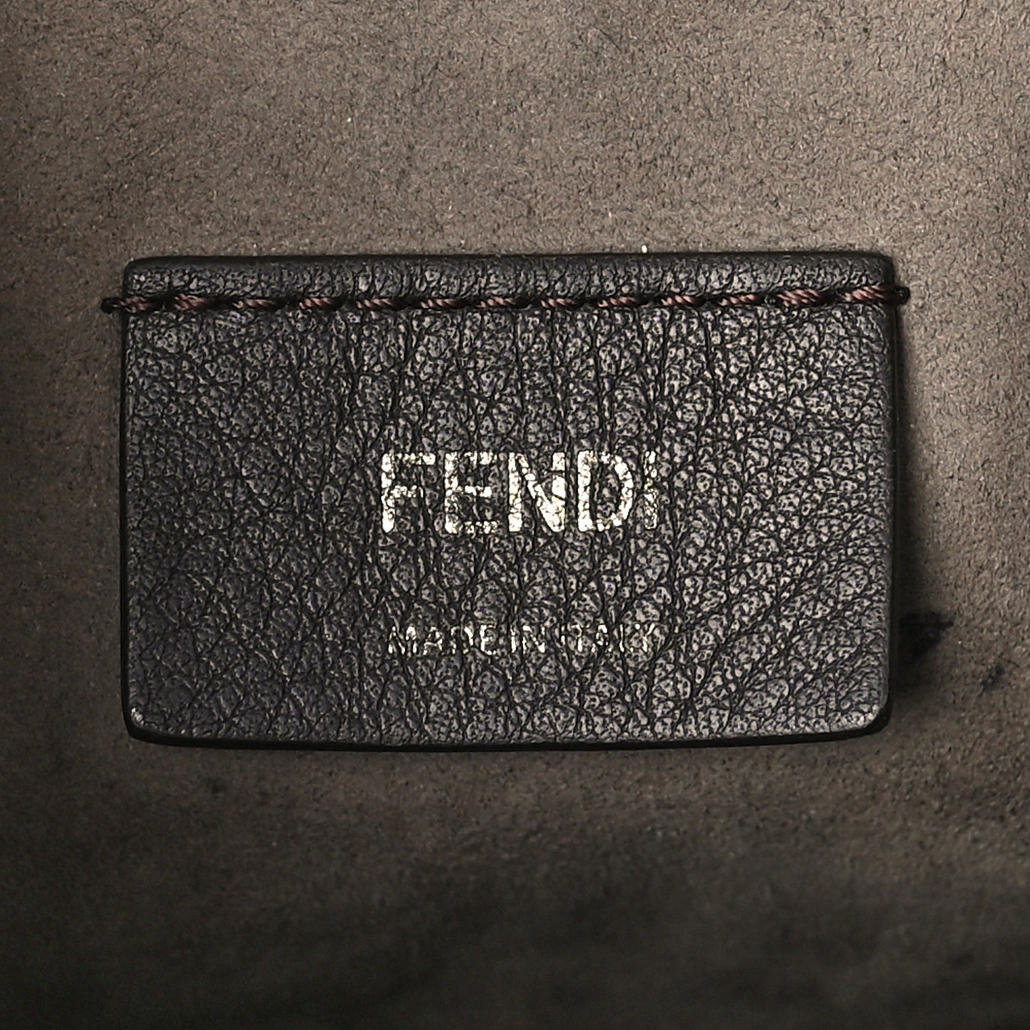 Vitello Liberty F is Fendi Bi-Color FF 1974 Embossed Mini Mon Tresor Bucket Bag Maya Black