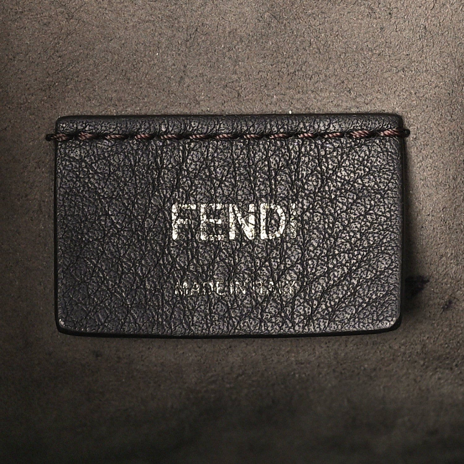 Fendi Vitello Liberty F is Fendi Bi-Color FF 1974 Embossed Mini Mon Tresor Bucket Bag Maya Black 6 of 9