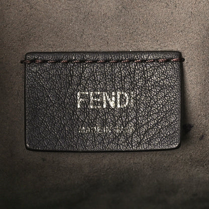 Fendi Vitello Liberty F is Fendi Bi-Color FF 1974 Embossed Mini Mon Tresor Bucket Bag Maya Black 6 of 9