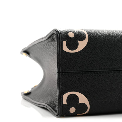 Louis Vuitton Empreinte Monogram Giant Onthego PM Black Beige 8 of 10