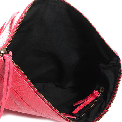 Balenciaga Agneau Flat Handle Clutch Rose Thulian 7 of 12