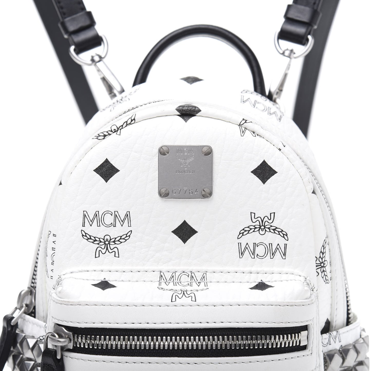 Visetos Studded X-Mini Bebe Boo Backpack White