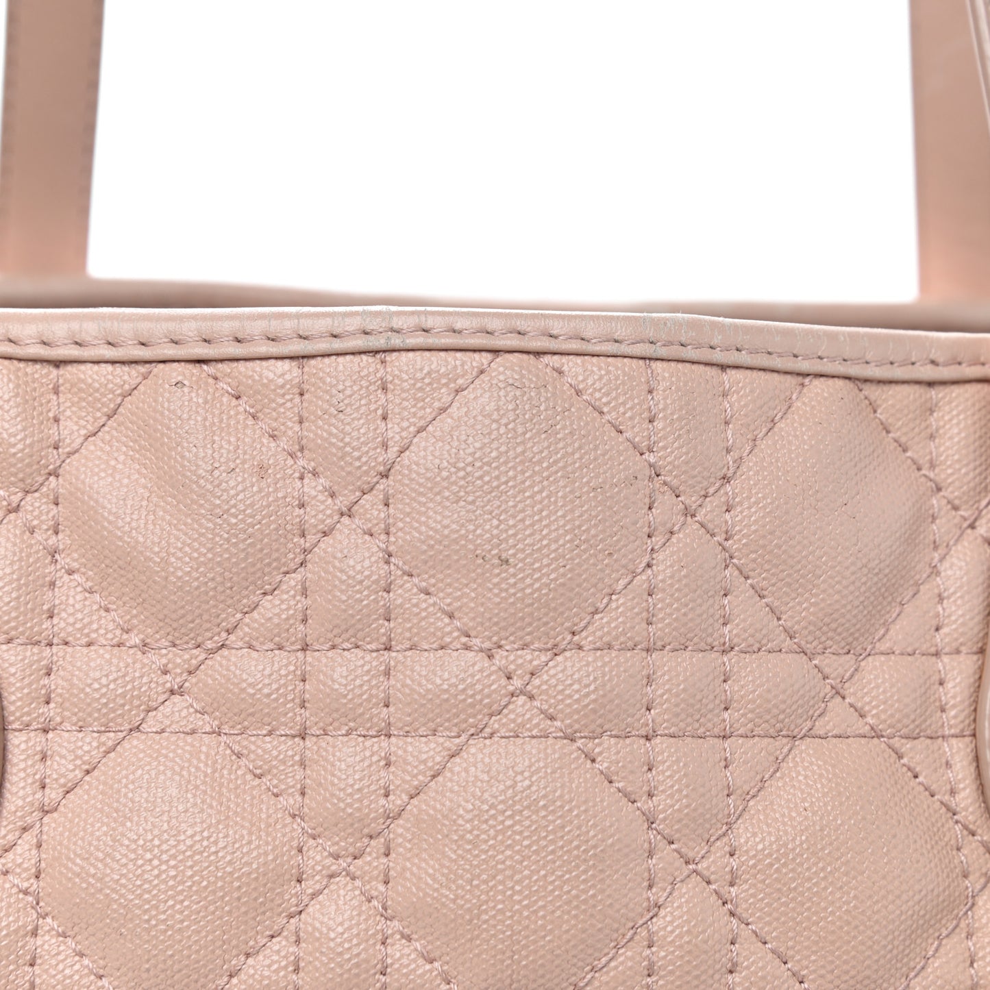 Coated Canvas Cannage Medium Panarea Tote Rosato