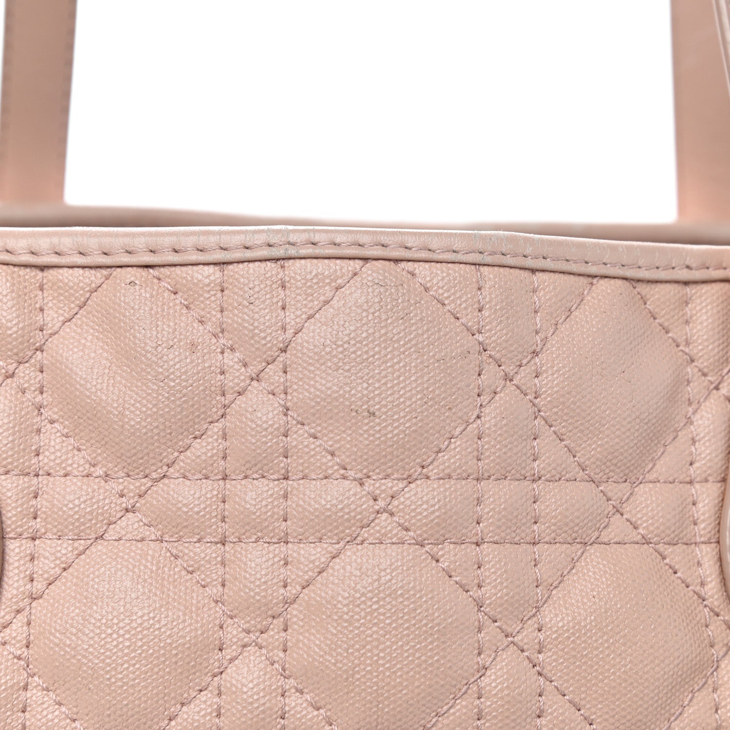 Christian Dior Coated Canvas Cannage Medium Panarea Tote Rosato 21 of 25