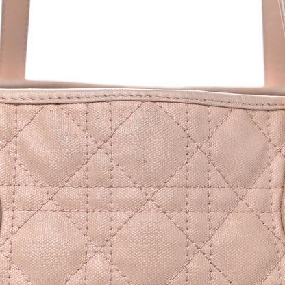 Christian Dior Coated Canvas Cannage Medium Panarea Tote Rosato 21 of 25