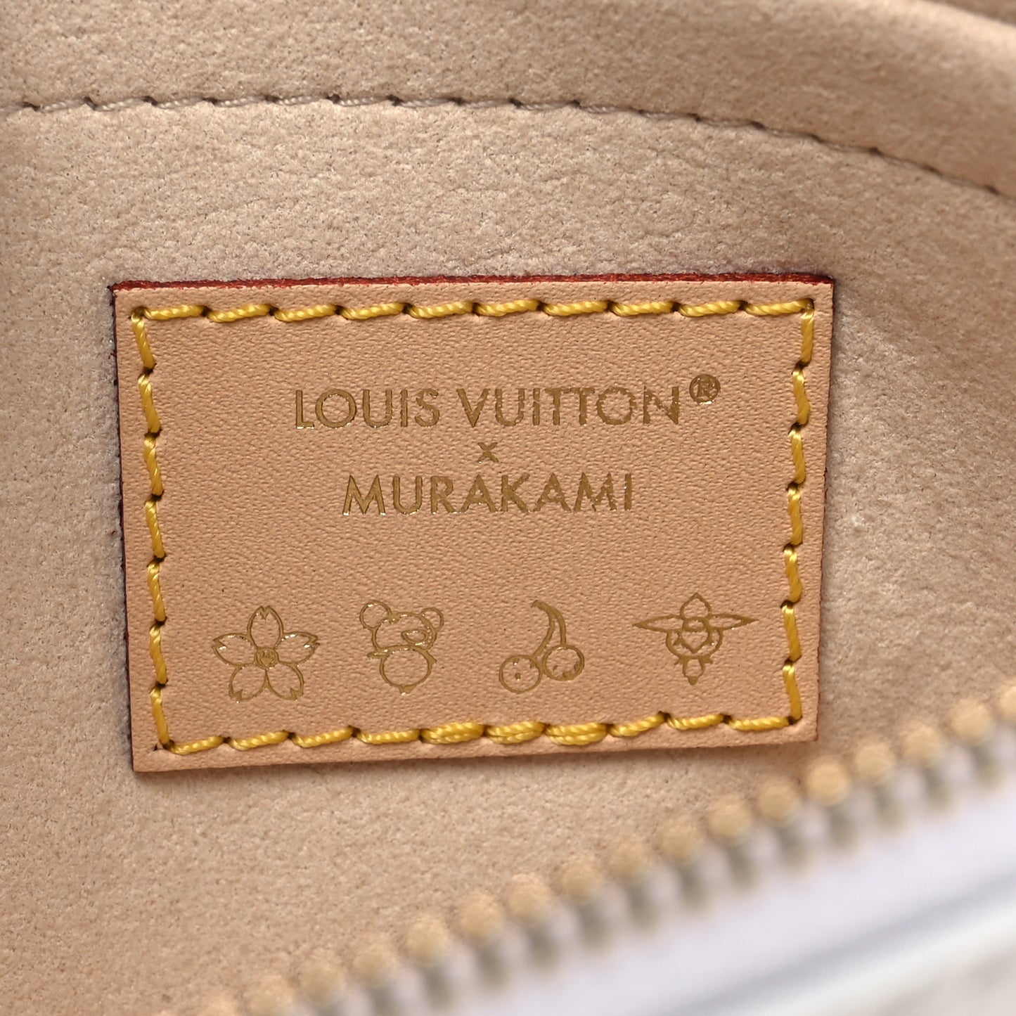 LV X TM Monogram Multicolor Neverfull MM Pochette White