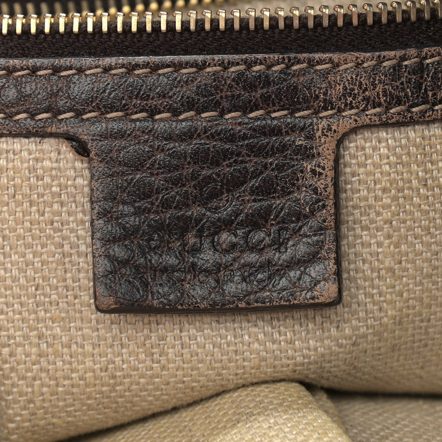 Gucci Monogram Large New Jackie Shoulder Bag Dark Brown 6 of 14