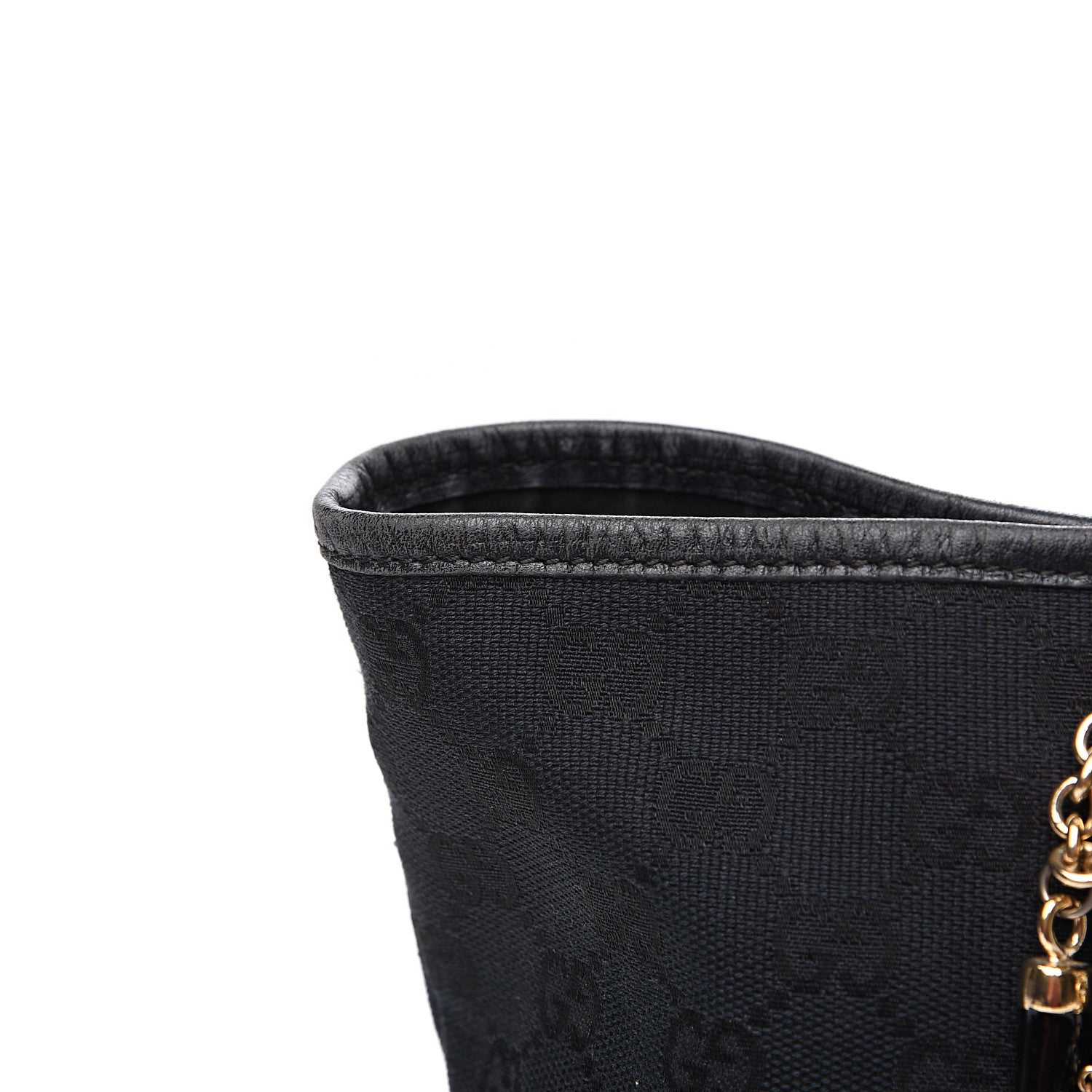 Gucci Monogram Medium Jolicoeur Tote Black 14 of 15