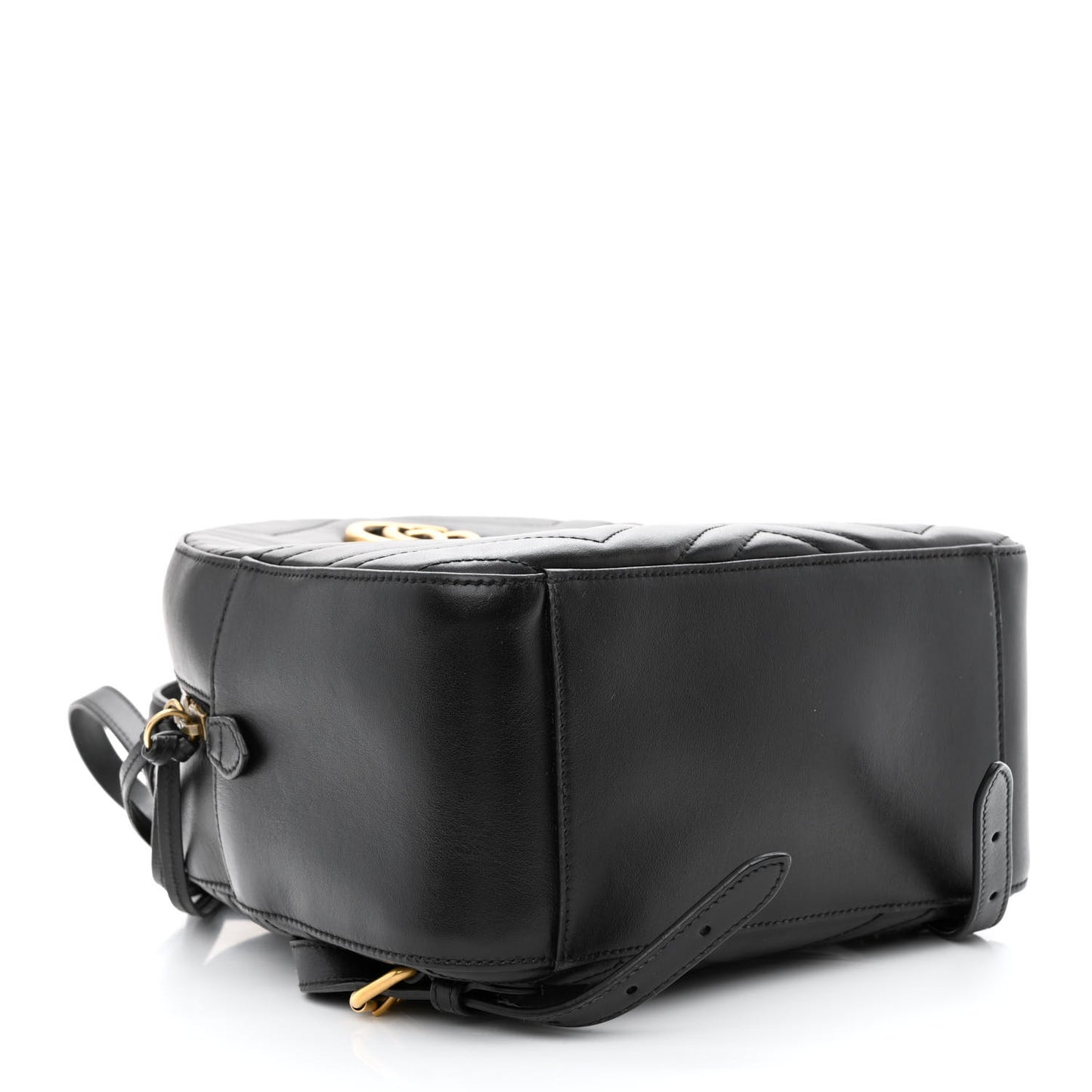 Calfskin Matelasse GG Marmont Backpack Black