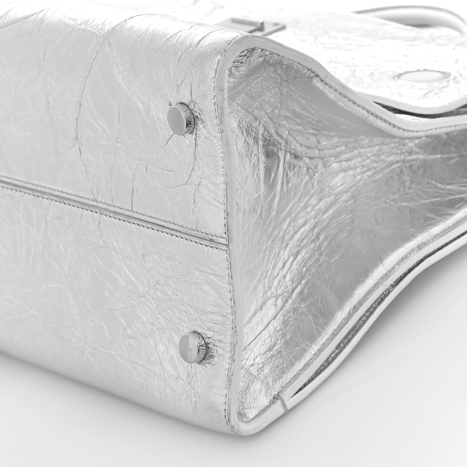 Christian Dior Metallic Calfskin Medium Diorever Flap Silver 7 of 8