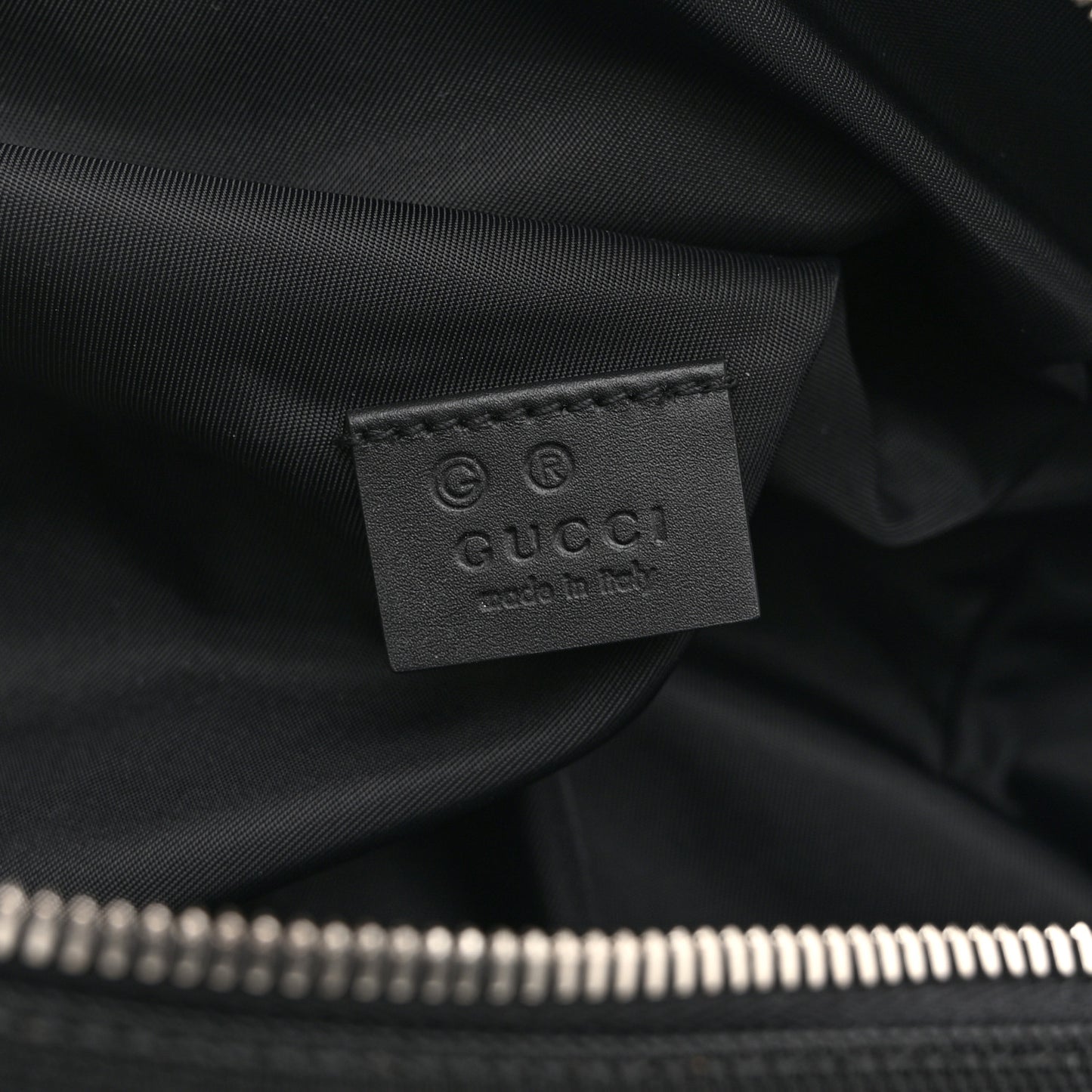 Techno Canvas Web Large Belt Bag Black