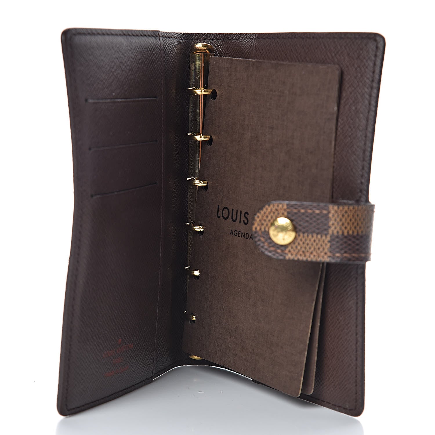 Louis Vuitton Damier Ebene Small Ring Agenda Cover 5 of 6