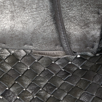 Bottega Veneta Metallic Nappa Intrecciato Medium Moon Cabat Silver 7 of 12
