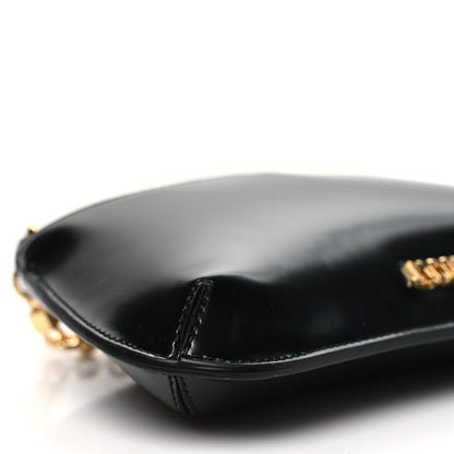 Jacquemus Glazed Calfskin The Small Bisou Chaine Shoulder Bag Black 8 of 9