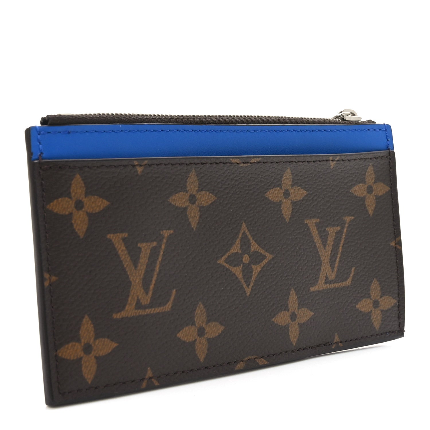 Louis Vuitton Monogram Calfskin Coin Card Holder Indigo Blue 3 of 7