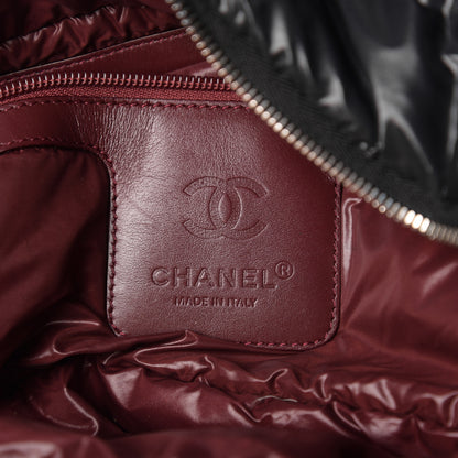 Chanel Nylon Quilted Large Coco Cocoon Tote Black 5 of 9