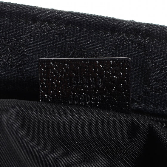 Monogram Web Large Diaper Tote Black