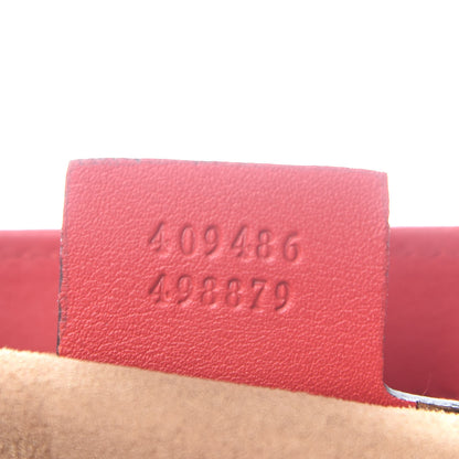 Gucci GG Supreme Monogram Calfskin Medium Padlock Shoulder Bag Beige Hibiscus Red New Rosette 7 of 10