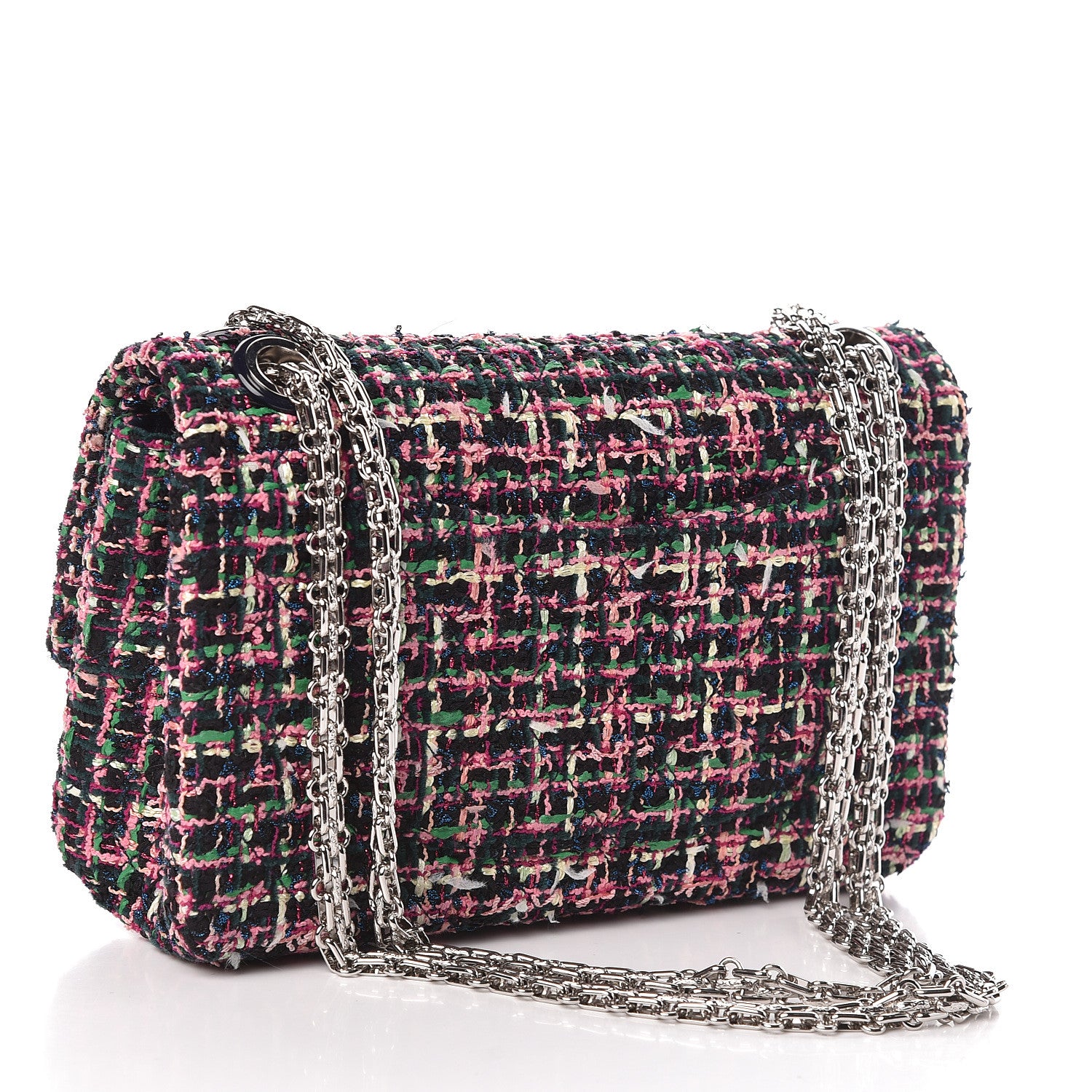 Chanel Tweed Resin 2.55 Reissue 225 Flap Pink 3 of 10