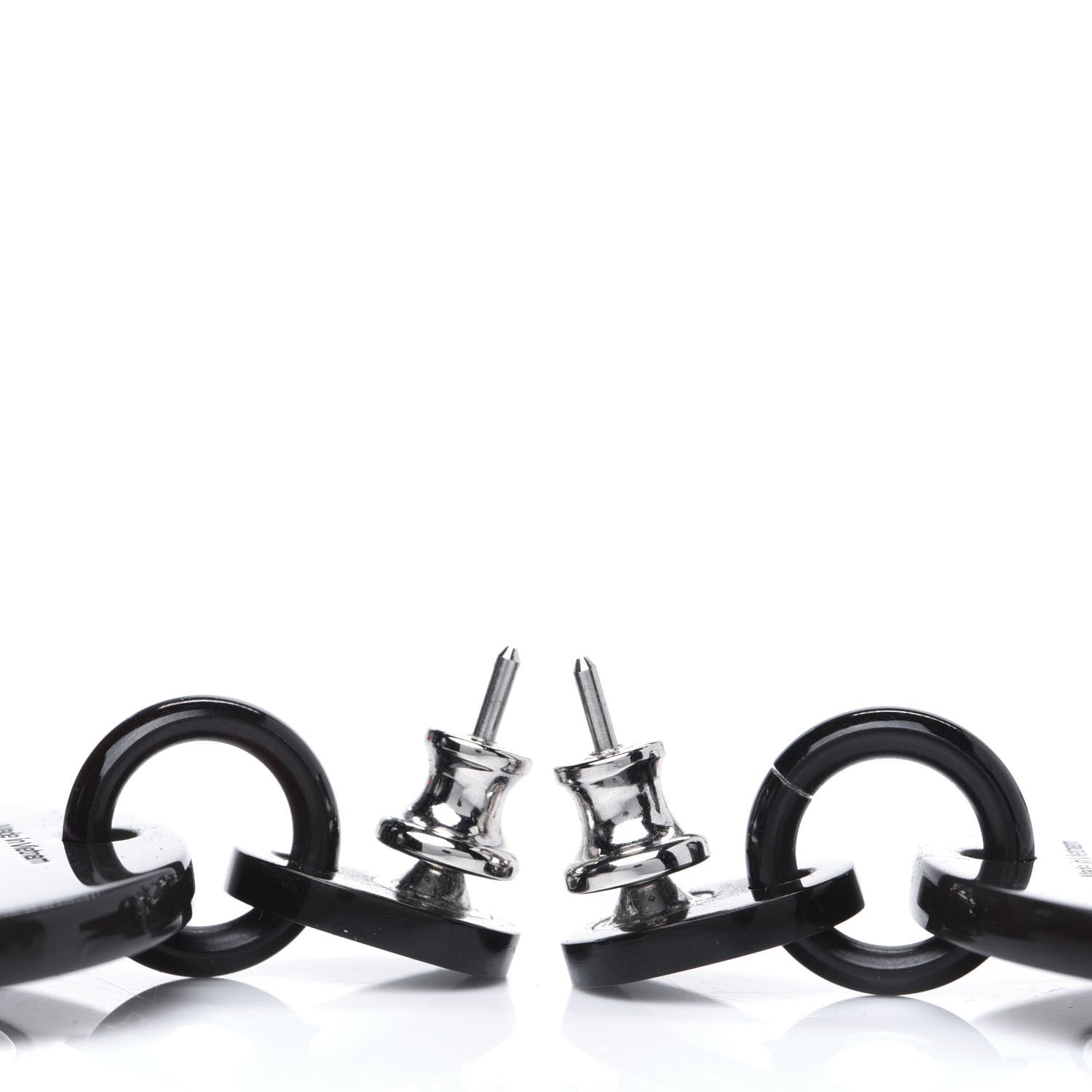 Hermes Buffalo Horn Fidelio Virage Earrings 5 of 6