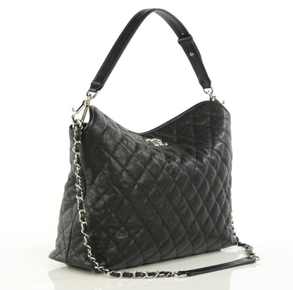 Chanel Caviar Quilted French Riviera Hobo Black 3 of 8