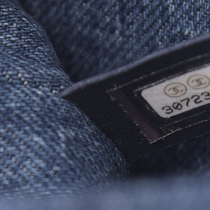 Chanel Denim CC Quilted Mini Square Flap Blue 7 of 11