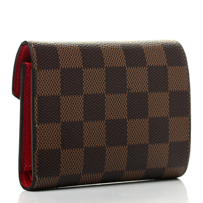 Louis Vuitton Damier Ebene Victorine Wallet Cherry 3 of 7