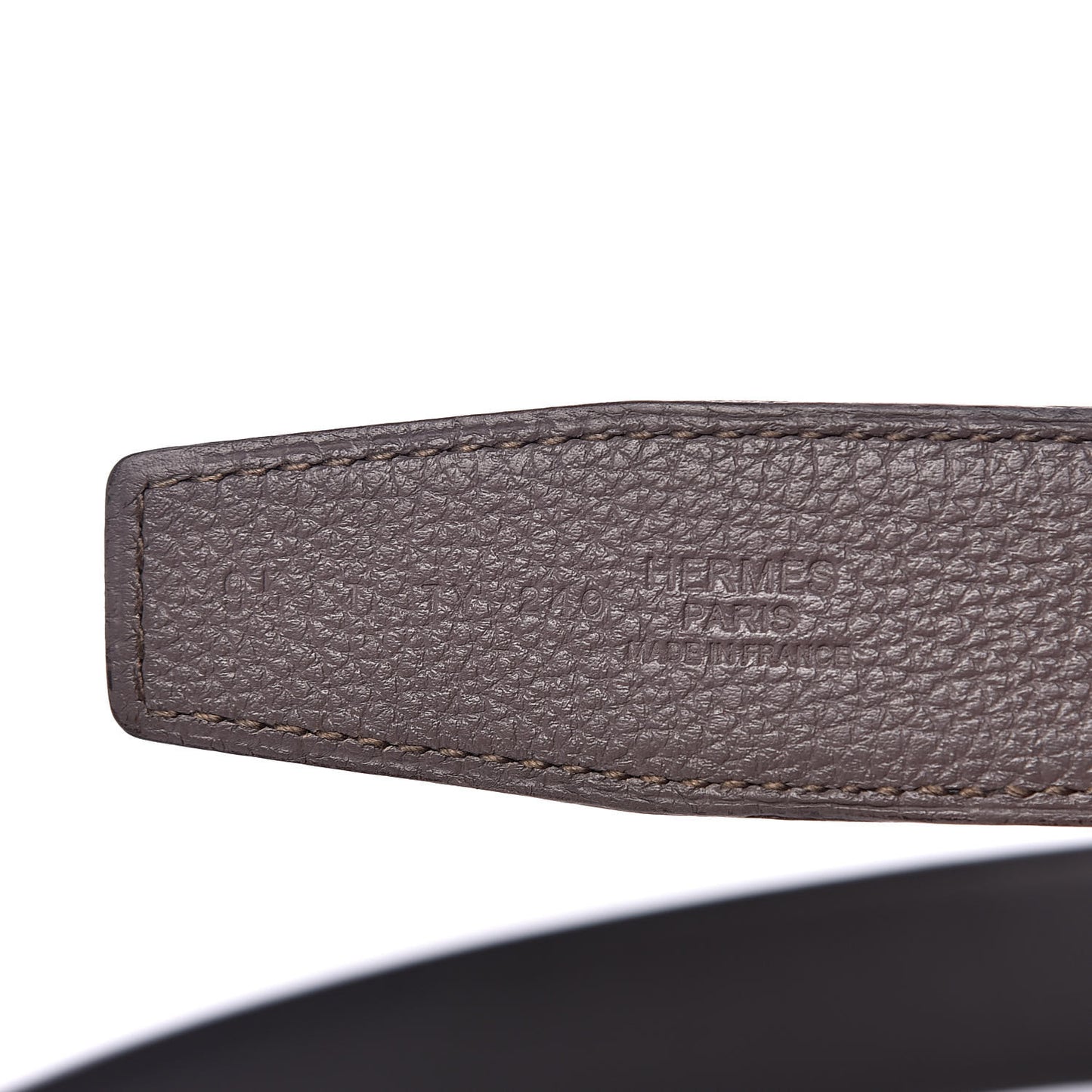 Taurillon Clemence Swift 32mm Quizz H Belt 95 Etain Black
