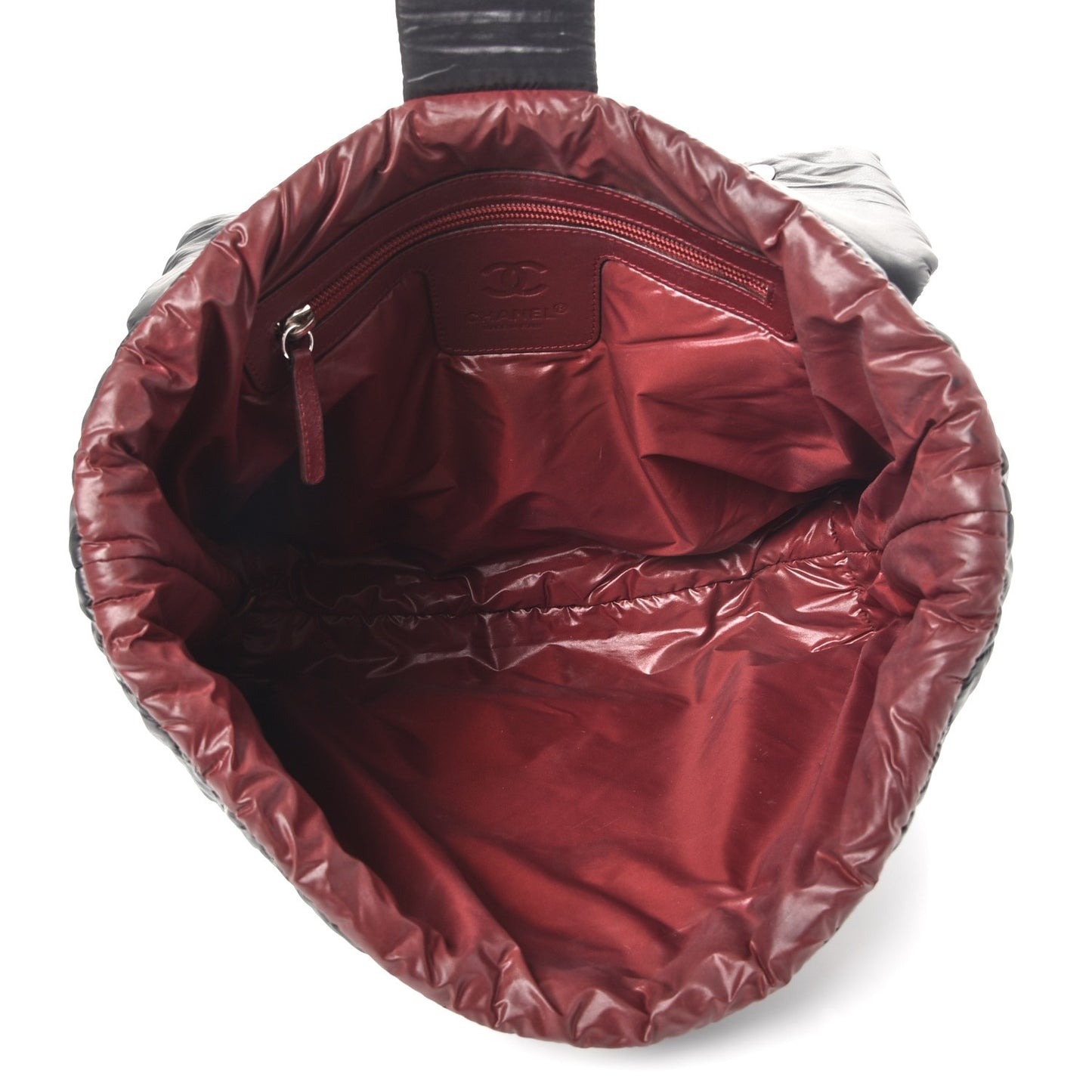 Nylon Quilted Coco Cocoon Backpack Black