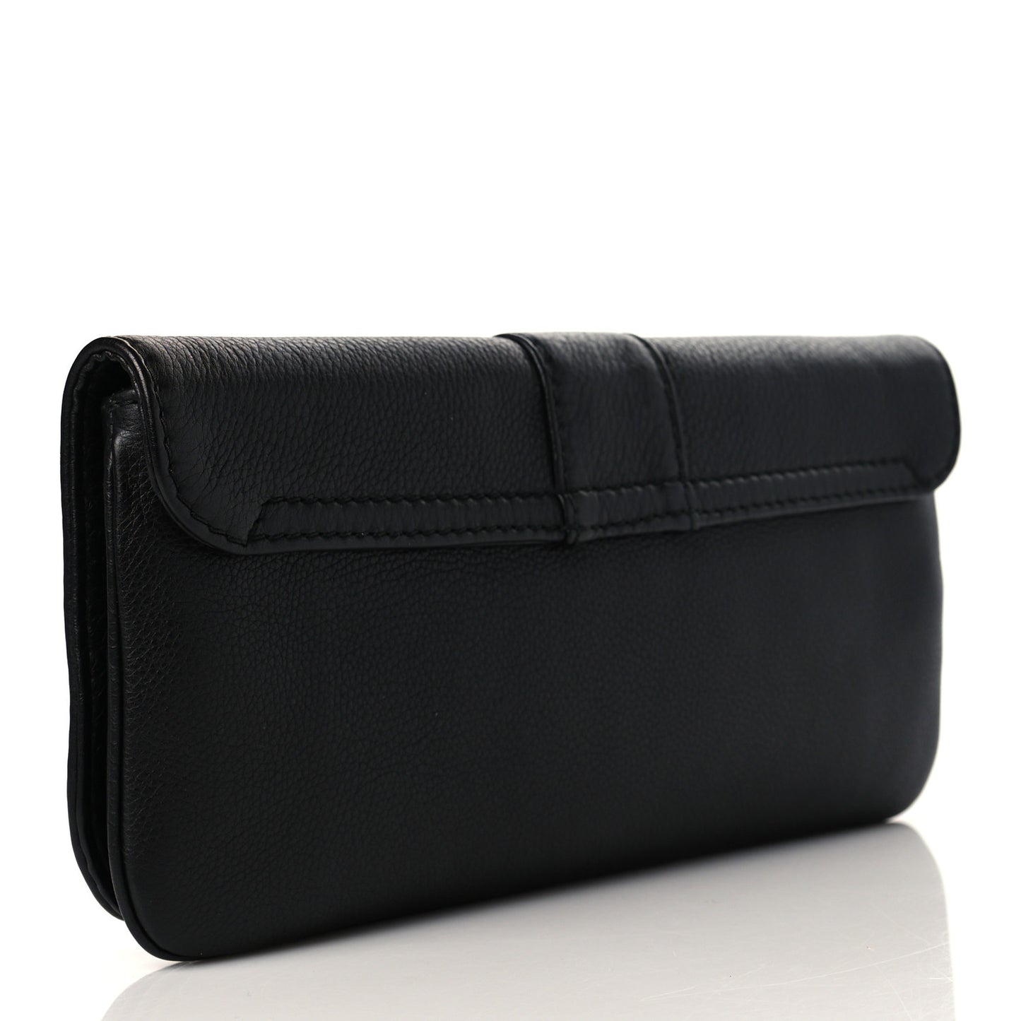 Calfskin Greenwich Clutch Black