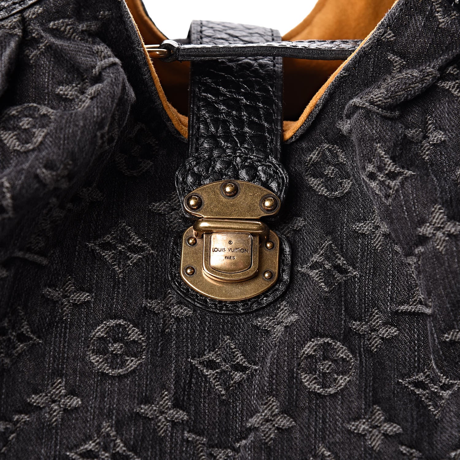 Louis Vuitton Denim Mahina XL Black 7 of 9
