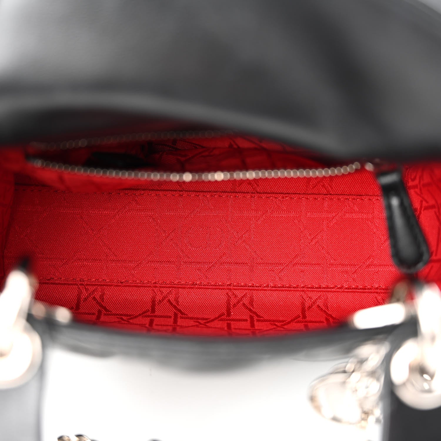 Christian Dior Lambskin Cannage Mini Lady Dior Black 5 of 10