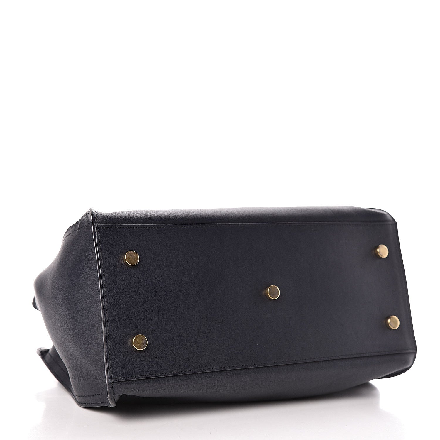 Saint Laurent Smooth Calfskin Small Monogram Cabas Navy 5 of 11