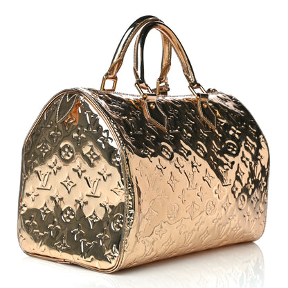Louis Vuitton Monogram Miroir Speedy 30 Gold 3 of 21