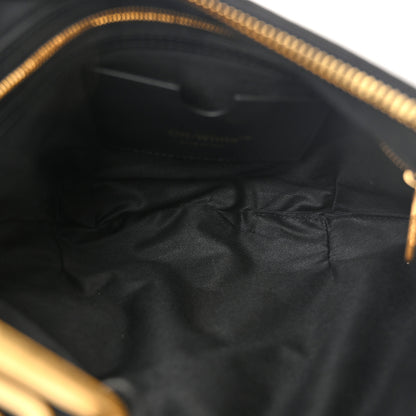 Off-White Calfskin Paperclip Hobo Bag Black 5 of 9