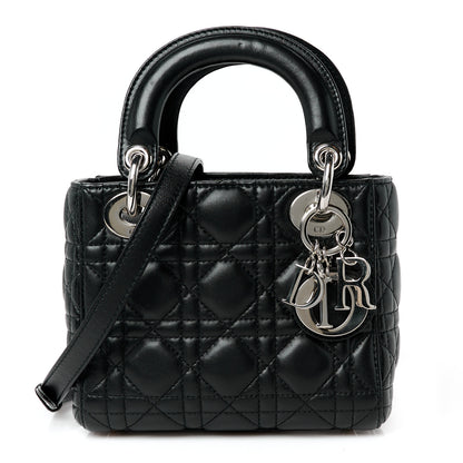 Christian Dior Lambskin Cannage Mini Lady Dior Black 1 of 10