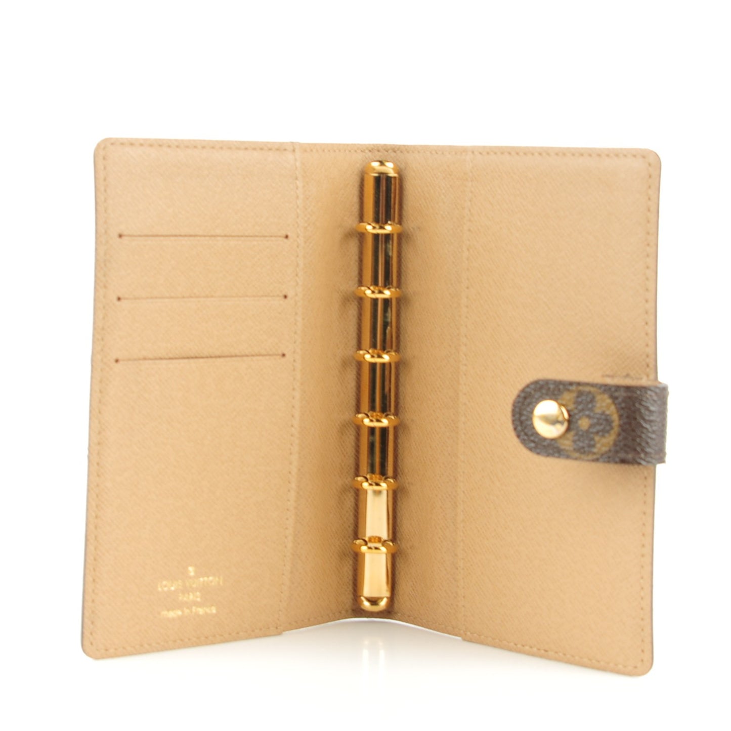 Monogram Complice Trunks and Bags Small Ring Agenda Cover Beige