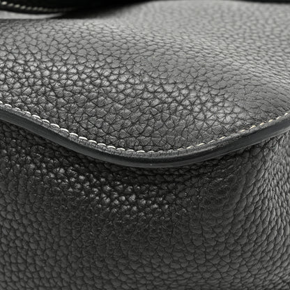 Hermes Taurillon Clemence Halzan 31 GM Black 11 of 13