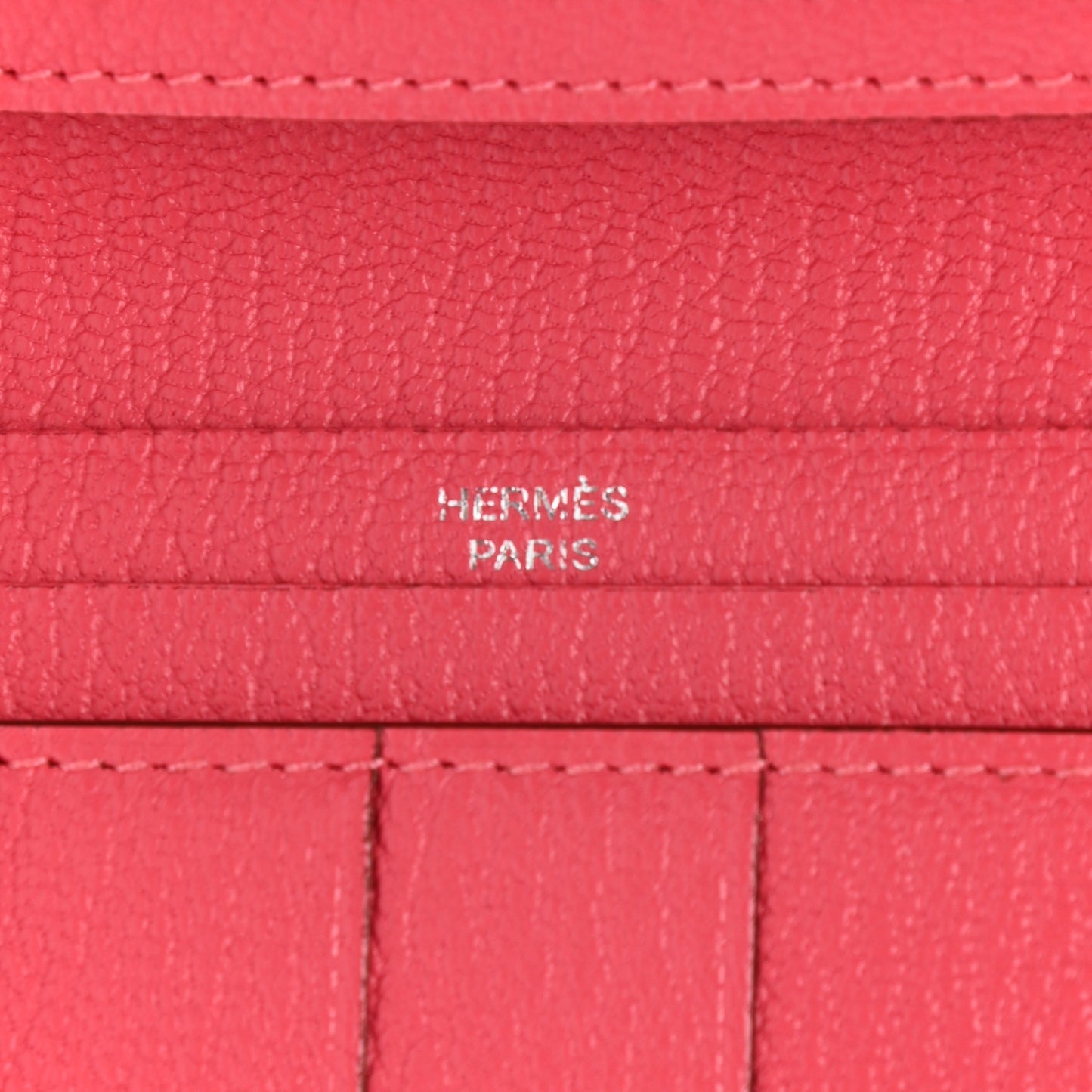 Chevre Mysore Bearn Gusset Wallet Rose Lipstick