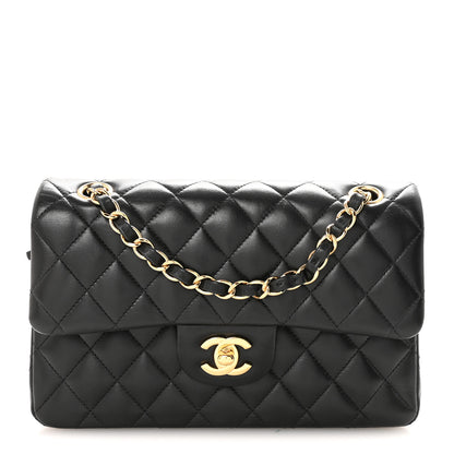 Chanel Lambskin Quilted Small Double Flap Black 1 of 11