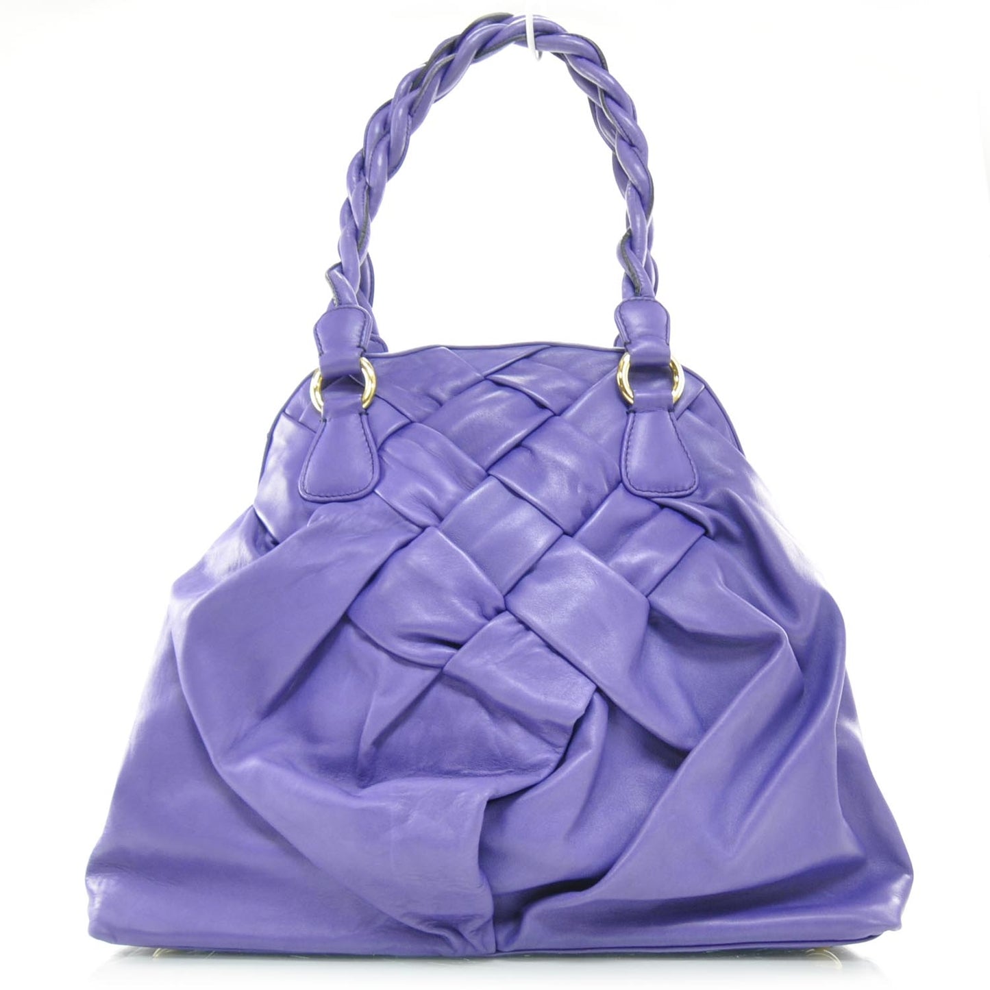 Lambskin Woven Couture Bag Purple
