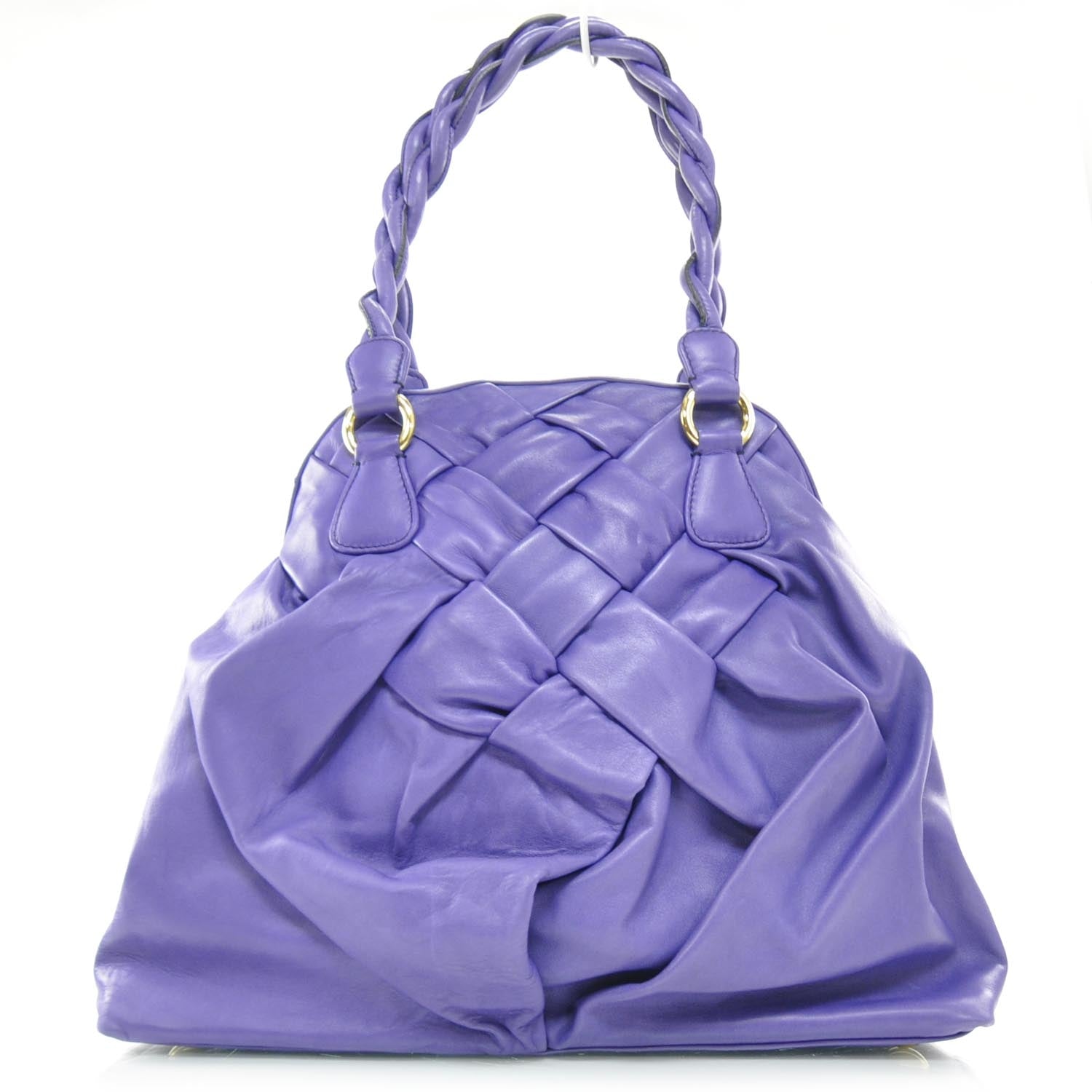 Valentino Garavani Lambskin Woven Couture Bag Purple 1 of 9