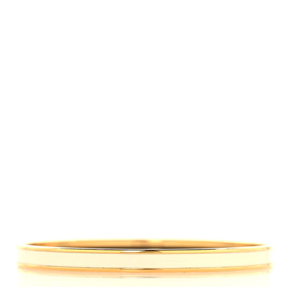 Hermes Enamel Printed Extra Narrow Uni Bracelet 70 Creme 4 of 12