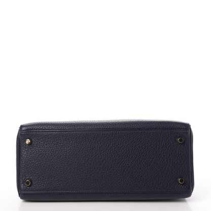 Hermes Taurillon Clemence Kelly Retourne 28 Bleu Nuit 6 of 34
