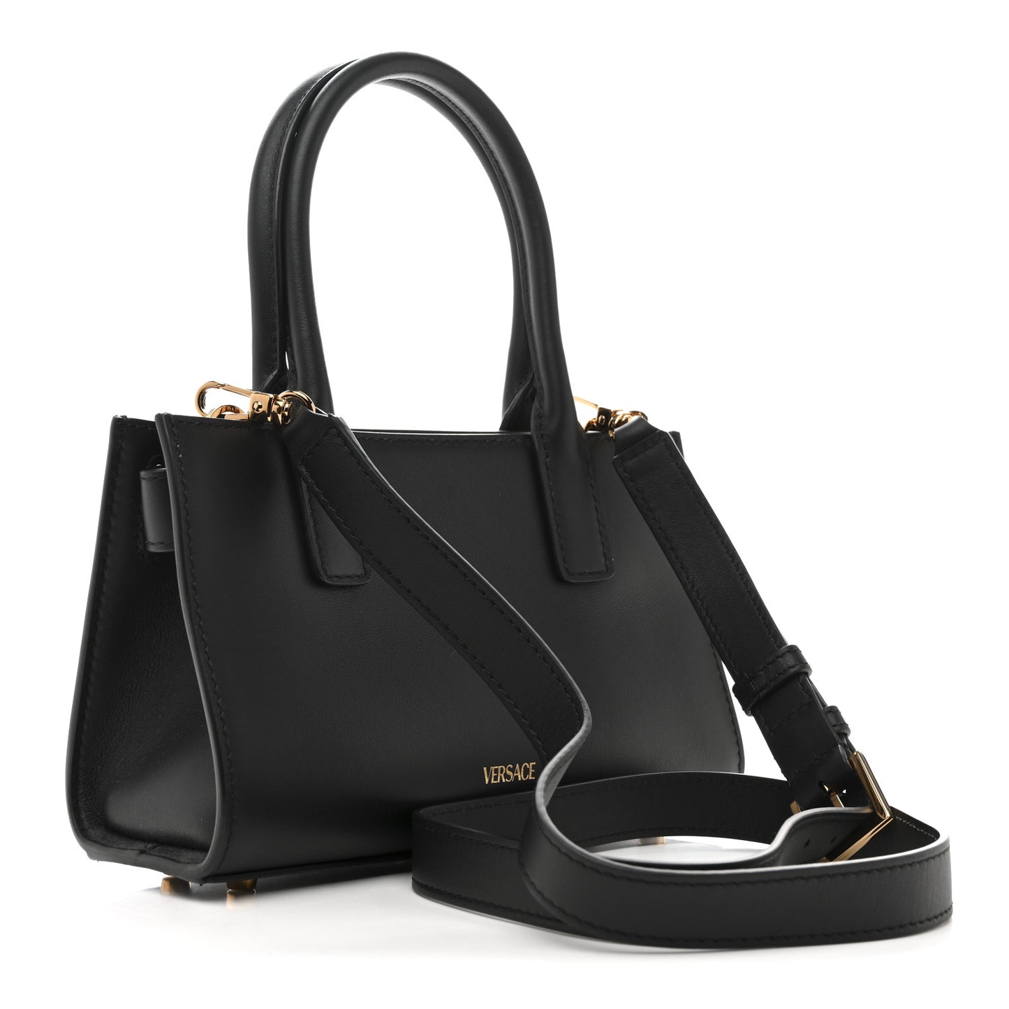 Calfskin Small Medusa '95 Tote Bag Black